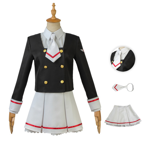 Sakura Kinomoto Costume Cardcaptor Sakura: Clear Card Cosplay School Uniform
