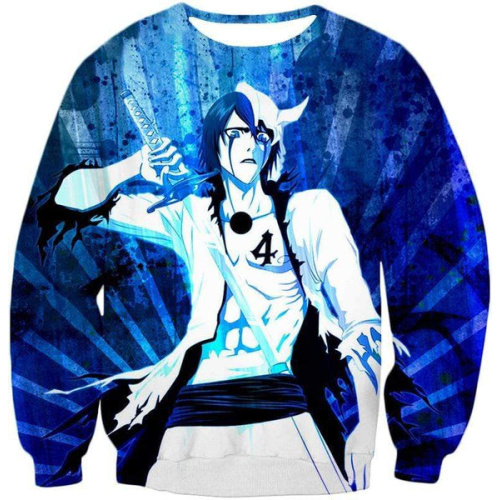 Bleach Cool Anime Bleach Number 4 Ulquiorra Cifer Promo Sweatshirt