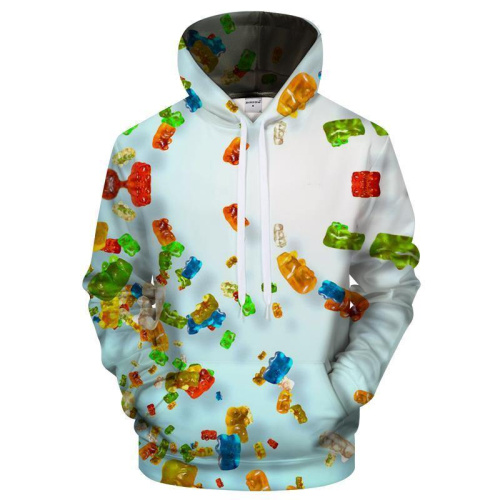 Sky Gummy Bear 3D Sweatshirt Hoodie Pullover