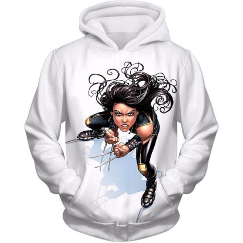 Cool Mutant Clone X-23 Action White Hoodie