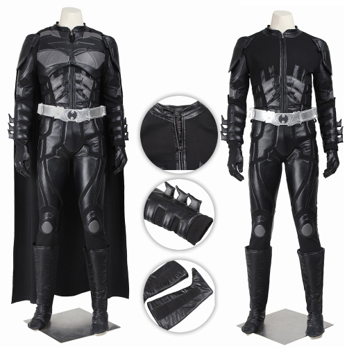 Batman Costume The Dark Knight Rises Cosplay Bruce Wayne Deluxe Version Full Set