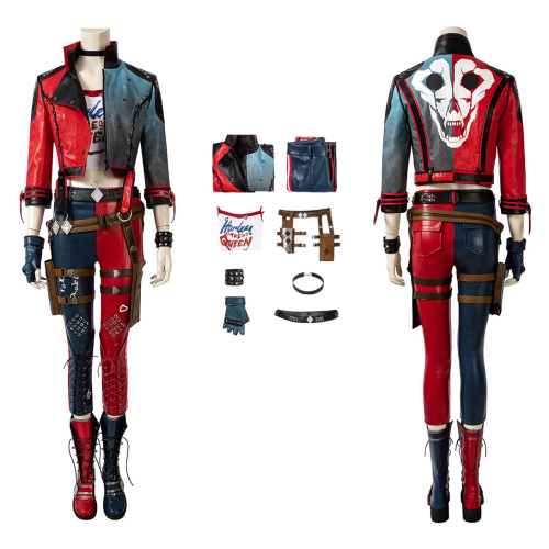 PS5 Harley Quinn Costume Suicide Squad: Kill The Justice League Cosplay Full Set