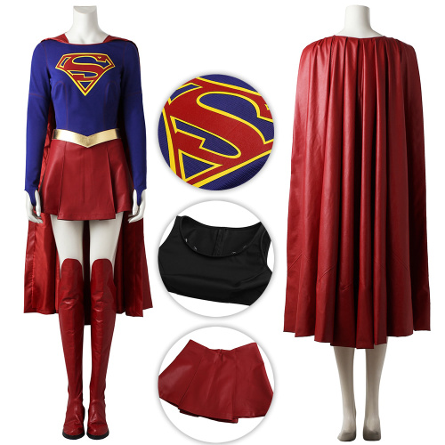 Supergirl Costume Supergirl Cosplay Kara Zor-El Halloween Full Set