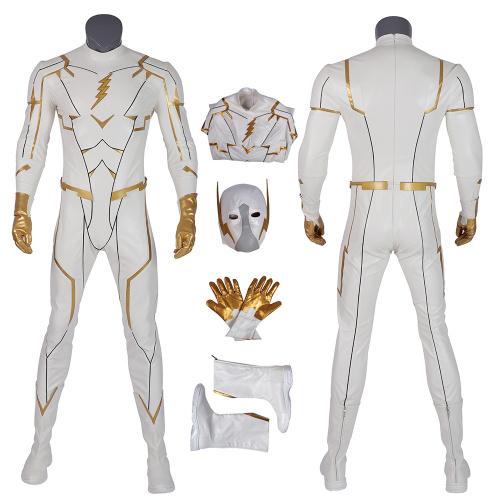 Godspeed Costume The Flash 5 Cosplay August Heart White Fashion Man Full Set