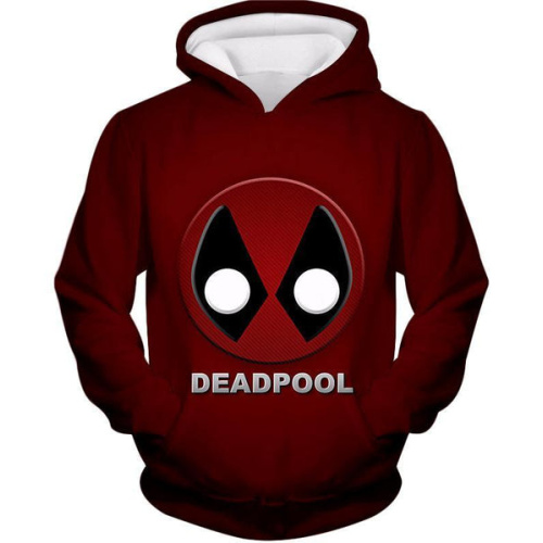 Deadpool Hoodie - Marvel’s Deadpool Graphic Logo Red Hoodie