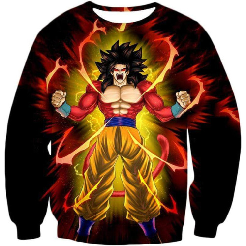 Dragon Ball Super Goku Super Saiyan 4 Power Black Sweatshirt