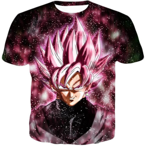 Dragon Ball Z T-Shirt - Super Saiyan Rose Black Goku T-Shirt