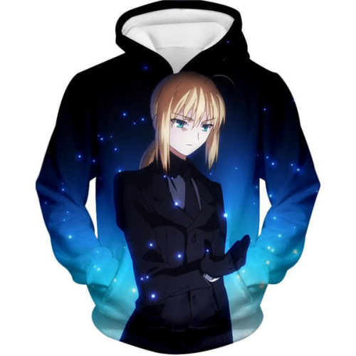 Fate Stay Night Fate Stay Night Saber Suit Altria Pendragon Hoodie