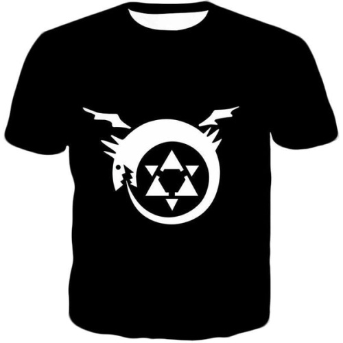 Fullmetal Alchemist Fullmetal Alchemist Homunculi Symbol Black T-Shirt