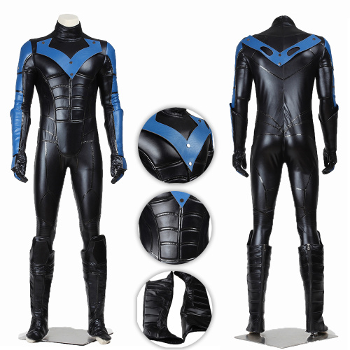 Nightwing Costume Batman：Arkham City Cosplay Dick Grayson Full Set