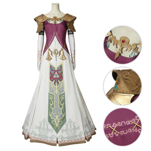 Princess Zelda Costume The Legend of Zelda: Twilight Princess Cosplay Beautiful Dress