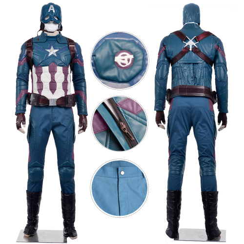 Captain America Costume Captain America: Civil War Cosplay Steve Rogers Full Set