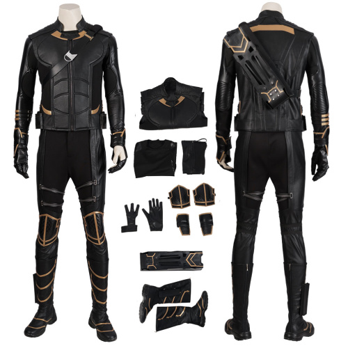 Hawkeye Costume Avengers 4 Endgame Cosplay Clinton Barton Fashion Black Man Full Set