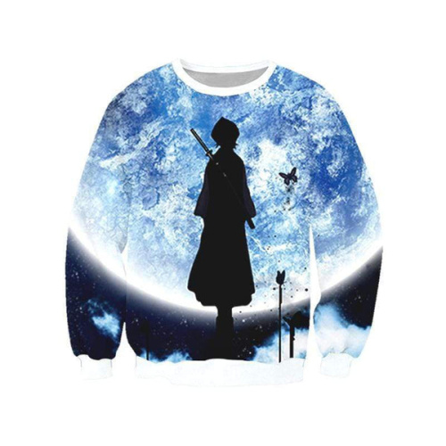Rukia Looking To The Moon Sweatshirt - Bleach 3D Printed Sweatshirt