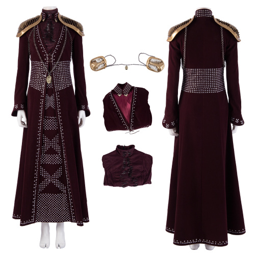 Cersei Lannister Costume Game of Thrones Season 8 Cosplay Elegant Women Outfit