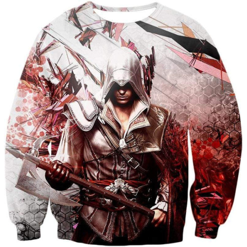 Ultimate Ezio Auditore Cool Action Assassin Hero Graphic Sweatshirt